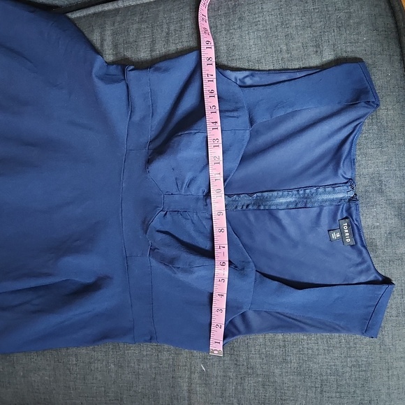 torrid Sapphire Blue Sleeveless Sweetheart Neck Fit & Flair Swing Dress Sz18 - Picture 10 of 11